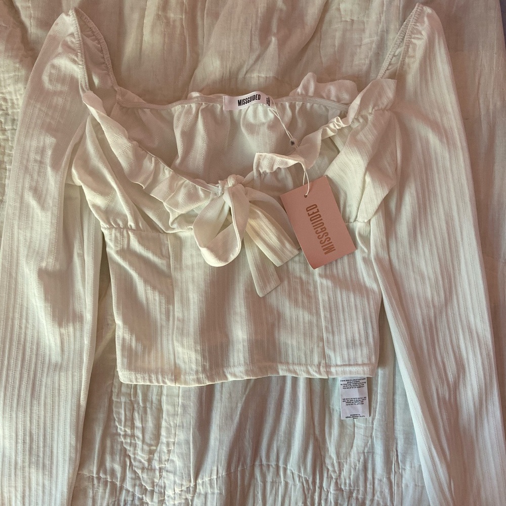 NWT missguided milkmaid top